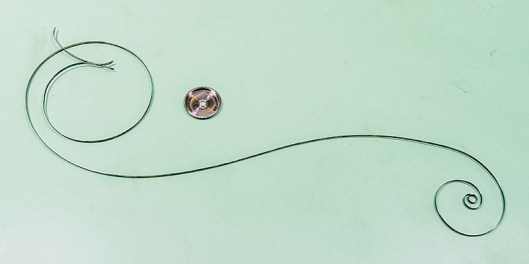 Seiko 6306A mainspring uncoiled