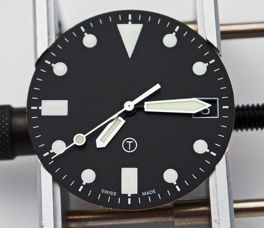 Dial and hands to 955.112