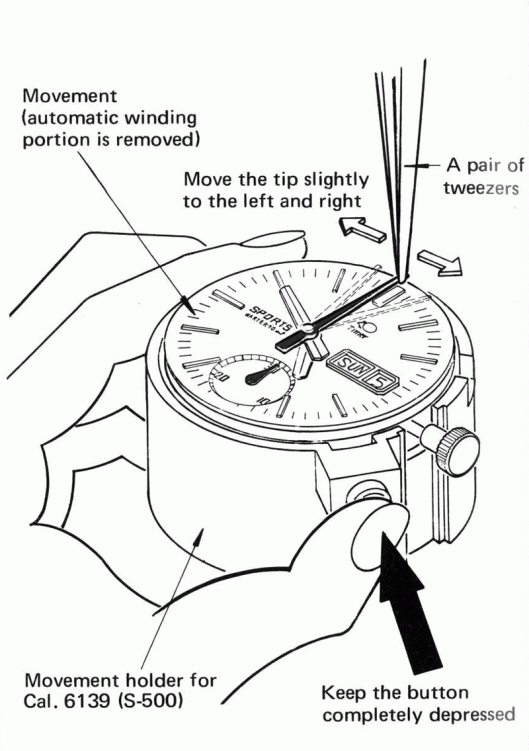 Seiko S500 movement holder