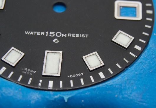 Seiko 6105 relume closeup