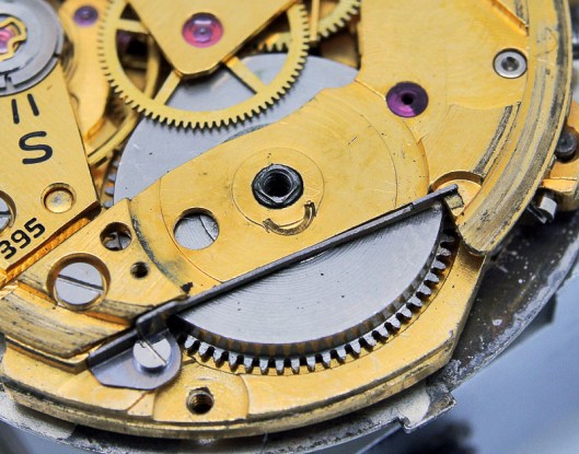 Seiko 396 train wheel bridge