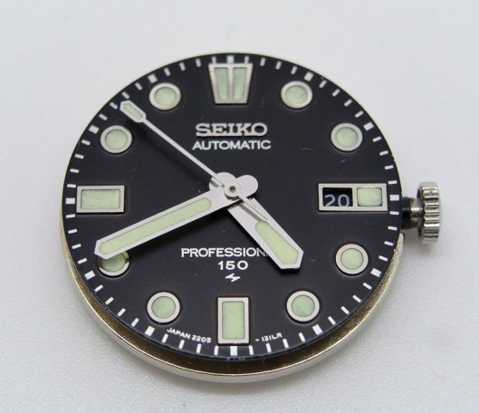 Seiko 2205-0760 dial and hands