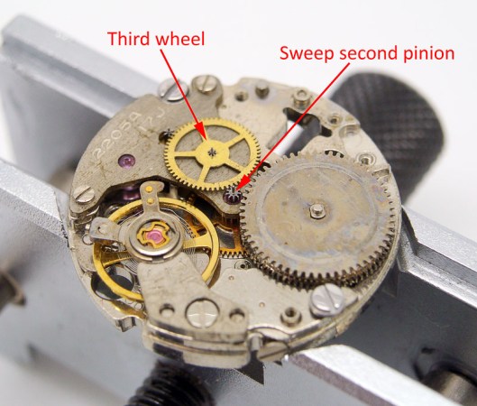 Seiko 2205 third and sweep second