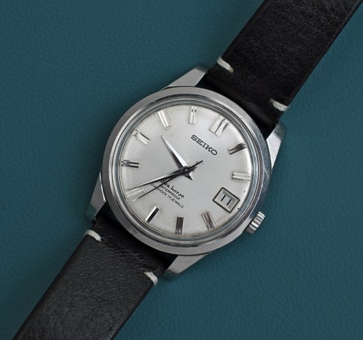 The watch fitted to a strap