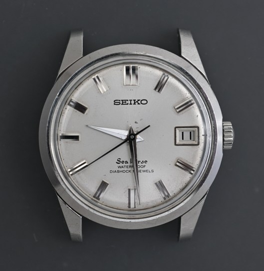 Dial side view of the completed watch