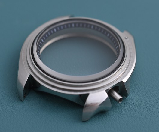 Cleaned case with a new crystal in position